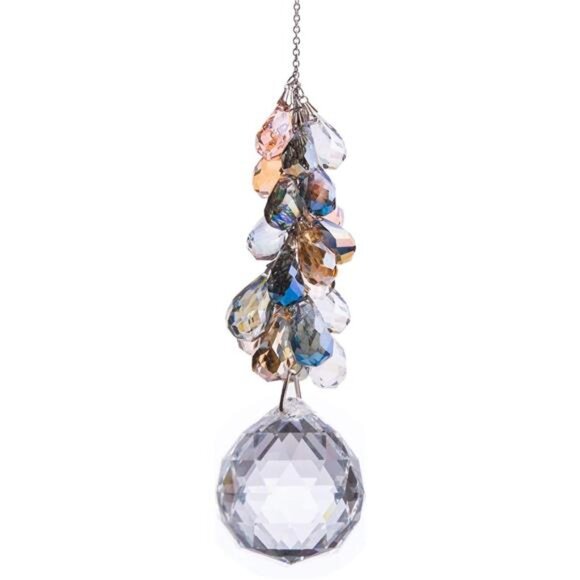 40mm Crystals Ball Prisms Suncatcher Hanging Ornament Chakra Crystals Rainbow - Picture 7 of 7